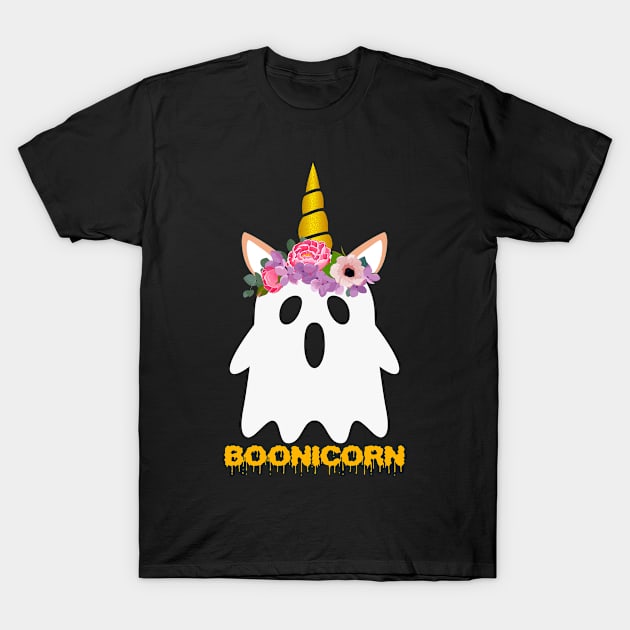 Funny I'm A Boonicorn Ghost Unicorn Halloween T-Shirt by foxmqpo